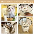 thumbnail image 5 of Olurrisa Cat Cone,Plastic Dog Cone Comfy Elizabethan Collarfor Small Cats Mini Dogs (Black-S), 5 of 8