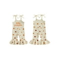 thumbnail image 2 of Miaouyo Toddler Baby Girls Halloween Flare Pants Overalls 0 6 12 18 24 Months 2T 3T 4T Pumpkin Print Sleeveless Tie-up Strap Bell Bottom Romper, 2 of 9