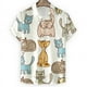 thumbnail image 5 of Camisa con estampado de gato en 3D para hombre, camisa hawaiana holgada de manga corta con botones, ropa de playa para vacaciones, ropa para niños, 5 of 5