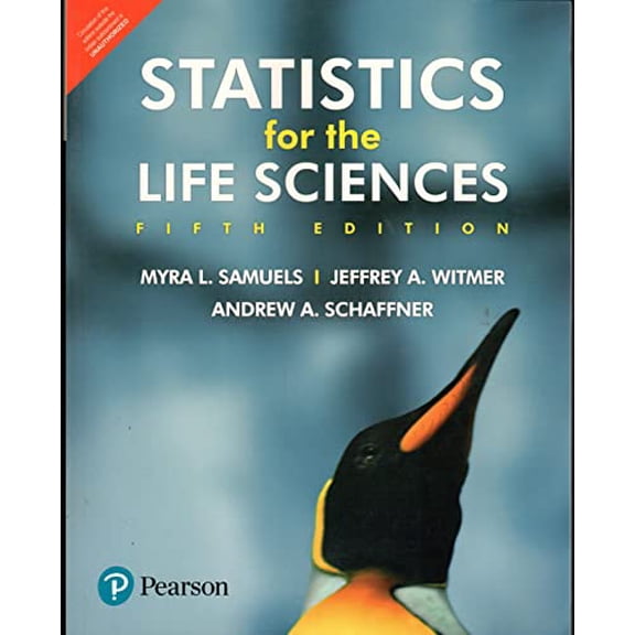 Pre-Owned Statistics For The Life Science, 5Th Edition, 9789353068479, 9353068479, Paperback, 5th edition