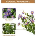 thumbnail image 3 of ZOELNIC 6 PCS Outdoor Artificial Plant Flower UV Resistant Fake Stems Plants, Faux Shrubs Outdoor Greenery Plastic Plants for Outside Garden Porch Window Home Wedding Farmhouse Patio Decor, Purple, 3 of 8