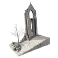 thumbnail image 2 of Casa en ruinas, modelo de construcción DIY, micropaisaje, decoración, accesorio de fotografía, decoración sin pintar, figura de exhibición, decoración, 2 of 8