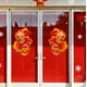 thumbnail image 4 of Juego de platos de puerta china – Decoración del Festival de Primavera del Año del Caballo, textura flocada con detalles dorados, autoadhesivo, reutilizable, símbolo de bendiciones, adorno de pared, 4 of 6