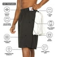 thumbnail image 6 of Essential Elements 4 Pack: Men's Active Performance Athletic Sports Workout Gym Casual Knit Basketball Shorts with Pockets Set F, Small, 6 of 7