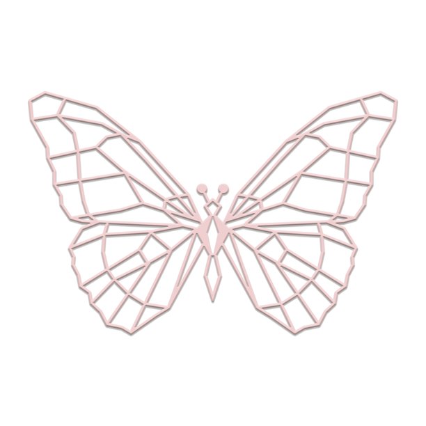Figura Decorativa Geométrica Mexicano Ch MARIPOSA G