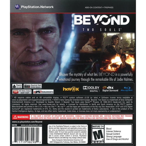 Beyond: Two Souls - PC retail box with Epic Game Store key