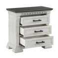 thumbnail image 2 of Antique White 3 Nightstand - Compact Transitional Design For Bedroom Style Side Cabinet 3 Drawers In, 2 of 3