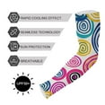 thumbnail image 5 of ALAZA Texture Circle UV Sun Protection Arm Sleeves UPF 50+ Compression Cooling Sleeve 1 Pair, 5 of 7