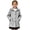 Light Gray, variant on Girls Trench Coats Hooded Cute Windproof Wool Blend Peacoats Kid Girls Winter Jackets (Light Gray)
