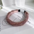 thumbnail image 4 of Diadema trenzada para mujer, hiyab de nudo ancho, diadema, accesorios elásticos para el cabello, hiyab para mujer y niña, regalos de navidad Adepaton CPB-DE-LYY904-2, 4 of 5