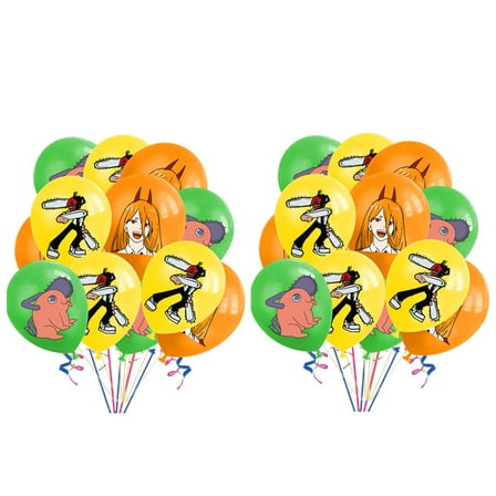 Pochita Balloons Party Supplies Birthday Favors Decorations Decor Kit Latex