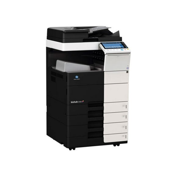 Restored Konica Minolta Bizhub C554 A3 Color Laser Multifunction Copier  55 ppm, Copy, Print, Scan, Email, Internet Fax, Auto Duplex, Network, 2 Trays, Cabinet (Refurbished)