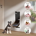 thumbnail image 3 of Puerta para mascotas PETCOMING de 3 solapas para pared con túnel para mascotas de hasta 20 kg, 3 of 8