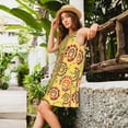 thumbnail image 2 of Naloa Colourful Tie Dye 1 Print Women's Summer Spring Casual Beach Sundress,Vacation Sleeveless Tank Crewneck Loose Dresses, 2 of 7