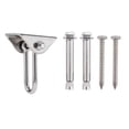 thumbnail image 2 of para , colgadores giratorios giratorios de material acero inoxidable de 360 ​​ degree, s giratorios para montaje tejado, accesorio para CUTICAT ganchos para colgar hamaca, 2 of 8
