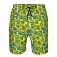 thumbnail image 4 of Naloa Kiwi Fruits Summer Men's Beach Shorts, Surfing shorts, Swim trunks, Quick Dry Swim Trunks for Surfing Beach Fun - Large, 4 of 9