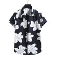 thumbnail image 3 of Camisa estampada con fruta de plátano en 3D para hombre, camisas hawaianas casuales de manga corta para playa, camisetas de vacaciones de talla grande para hombre, ropa de calle, 3 of 5
