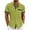 Green, variant on Yiaimeir Mens Casual Button Down Shirt Summer Short Sleeve Cuban Vacation Beach Shirts,Size M-4XL