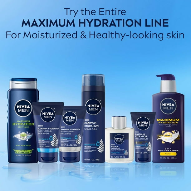 NIVEA MEN SPF 15 Sun Moisturizer, Maximum Hydration UV Facial