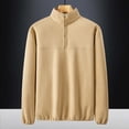 thumbnail image 1 of pstuiky camisetas de manga larga para hombre, Suéter de manga larga con cremallera para hombre, abrigo informal sin capucha de manga larga para hombre camisetas de hombre xxxl, 1 of 3