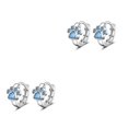 thumbnail image 2 of Sonducket 1 par de pendientes de cobre, joyería de moda, mano de obra fina, superficie lisa ligera, suministros de moda para mujer Azul 2Conjunto, 2 of 6