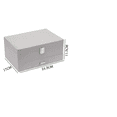 thumbnail image 2 of Estuche Caja Joyería Retro Grand Capacidad Gris Malubero Malu1040, 2 of 3