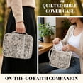 thumbnail image 4 of ZUXONGSY Vintage Print Bible Cover Case for Women Portable Bible Carrier Large Handbag with Pen Slots Scripture Bag for Study, 4 of 7