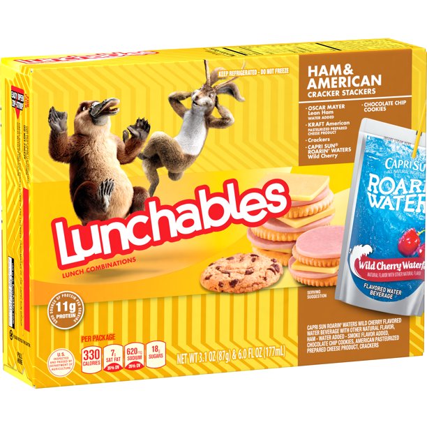 Lunchables Lunch Combinations Ham & American Cracker Stackers, 9.1 oz