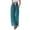 1#Cyan, variant on Women's Beach Pants with Pockets, Retro Floral Loose Wide Leg Drawstring Trousers, Flowy Summer Casual Pants for Vacation,Gray M