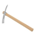 thumbnail image 2 of Durable Hoe Pick Mattock W / Mango de madera Piolet Jardín Piqueta Herramienta de Selecciones cruzadas para al aire libre Aflojar kusrkot azadón de pico, 2 of 4