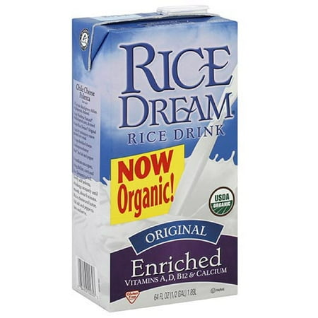 Rice Dream Organic Original Enriched Rice Drink, 64 oz (Pack of 8)