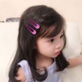 thumbnail image 2 of 60PCS Kids Hair Snap Clips Cute Solid Color Hair Barrettes Hair Accessories, 2 of 10