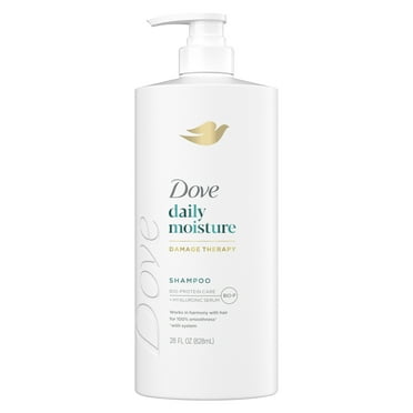 Dove Daily Moisture Shampoo for Smoothness, with Hyaluronic Acid, 28 oz