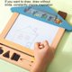 thumbnail image 3 of Magnetic Drawing Board for Kids, Wooden Doodle Board Erasable Learning Toy for Children 3, 3 of 5