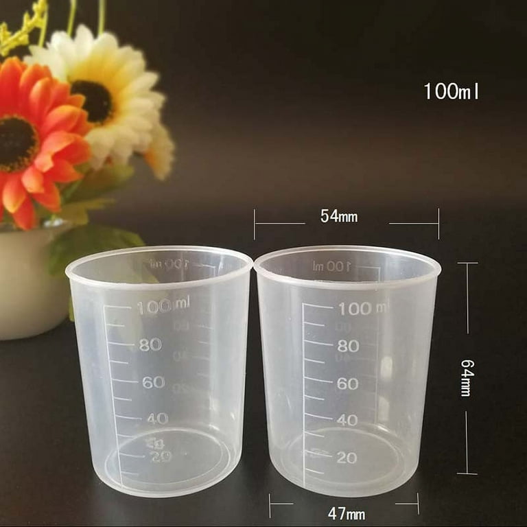 Resiners® Disposable Epoxy Resin Plastic Measuring Mixing Cups with Wo