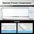thumbnail image 7 of Igloo 2.6 cu ft Mini Refrigerator, Single Door Mini Fridge With Freezer and 2 Shelves, Black, 7 of 7