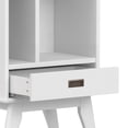 thumbnail image 6 of Simpli Home Draper SOLID HARDWOOD 64x 22" Modern Bookcase and Storage Unit in White, 6 of 13