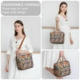 thumbnail image 5 of Blossom Print Insulated Tote - Leakproof Cooler Bag for Picnics or Work, Waterproof Design, 5 of 5