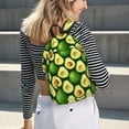thumbnail image 6 of Honeii Avocado Print Canvas College Laptop Backpack, Durable Rucksack Travel Notebook Bag School Backpack Book Bag for Men Women-Small, 6 of 7