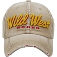 thumbnail image 2 of Wild West RODEO Vintage Distressed Washed Baseball Cap, 2 of 4