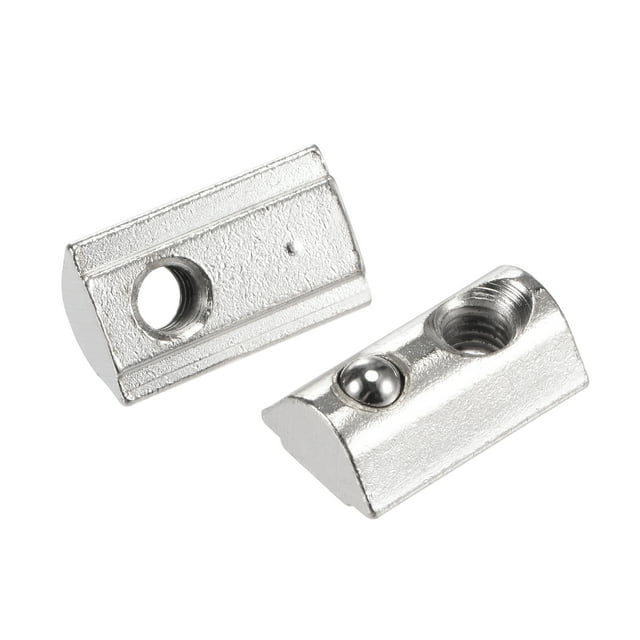 Unique Bargains M6 Roll in Spring T-nut with Ball for 4040 Series Rail with 8mm Slot 30 Pack