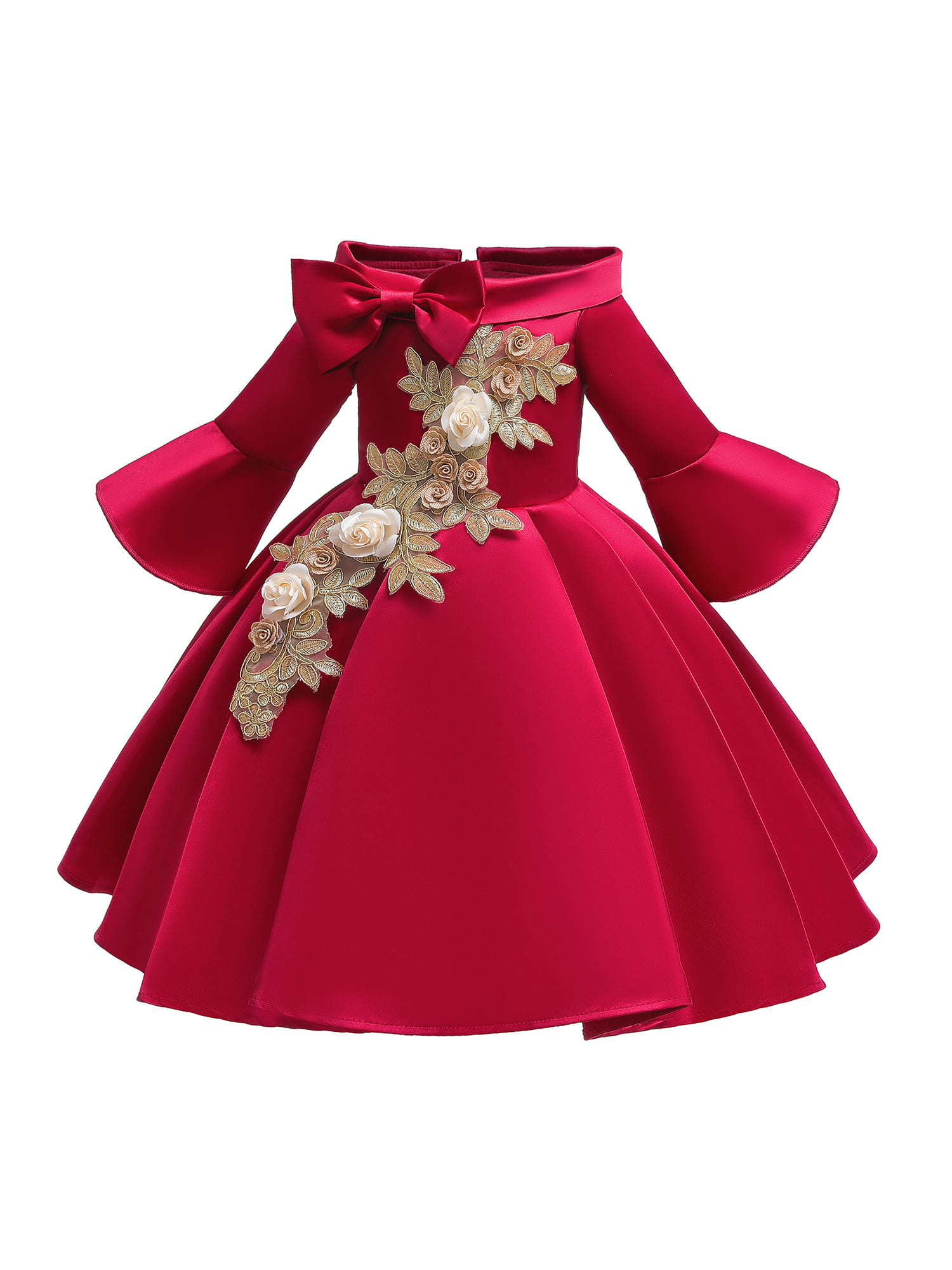 Outfit Toddler Gifts dress Dresses Kids bridesmaid Christmas Sweet princess 