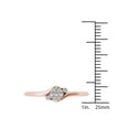 thumbnail image 4 of 1/10 Carat T.W. Diamond Bypass Cluster 10kt Rose Gold Engagement Ring, 4 of 5
