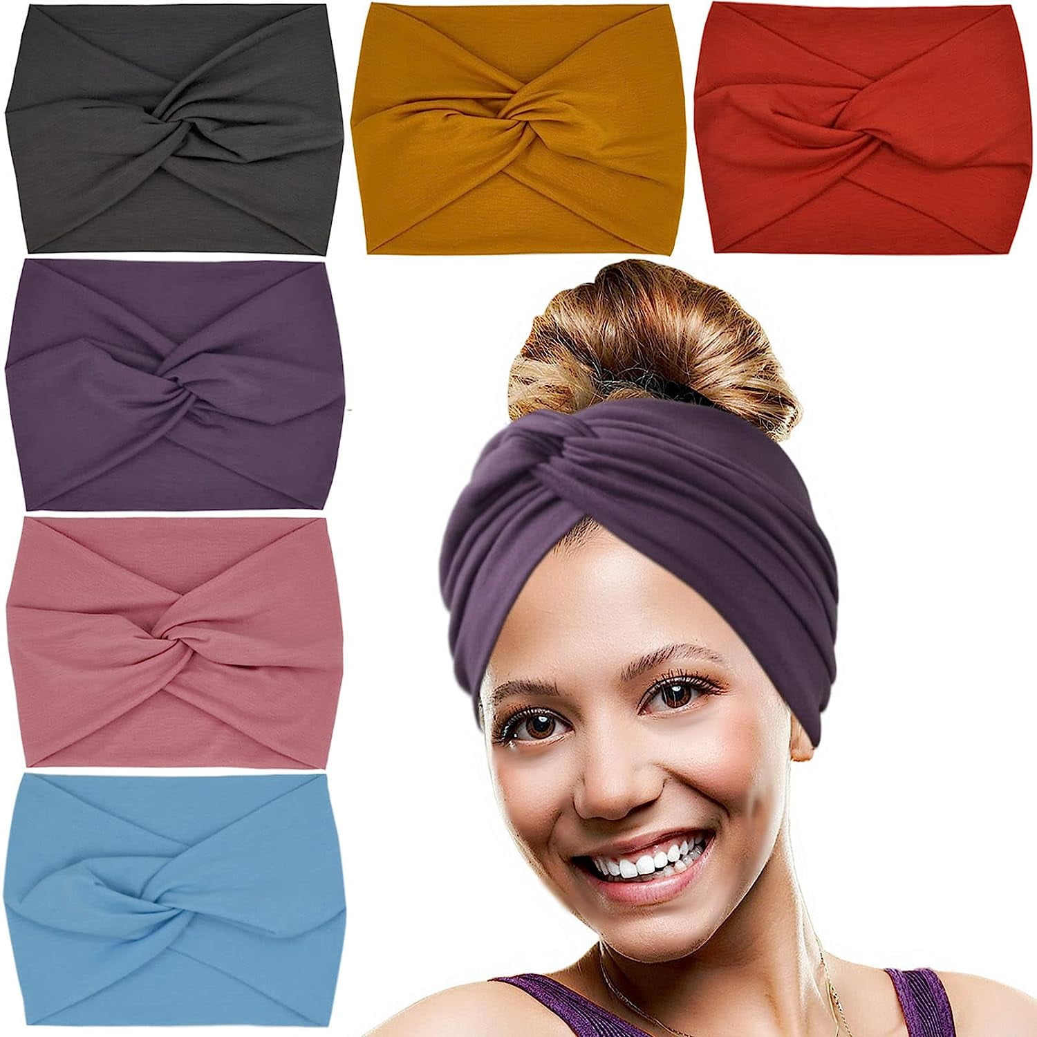Wide Headbands For Women Extra Large Headband Twisted Knot Head Bands