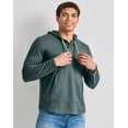 thumbnail image 6 of Hanes Men's Originals Hoodie Lightweight Hooded Sweatshirt Henley Collar Sizes S-3XL, 6 of 7