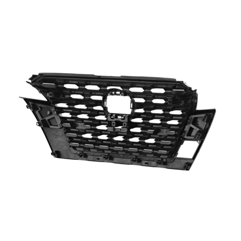 For Nissan Kicks 2021 2022 2023 2024 Grille | Painted Black Shell And Insert | With Chrome Molding | SR Model | Made Of Plastic | Replacement For NI1200325 | 623105R00D