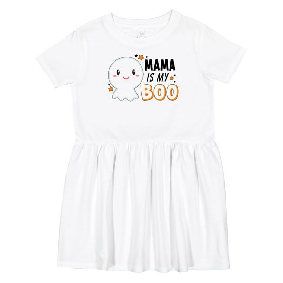 Inktastic Mama is My Boo with Cute Ghost Girls Toddler Dress