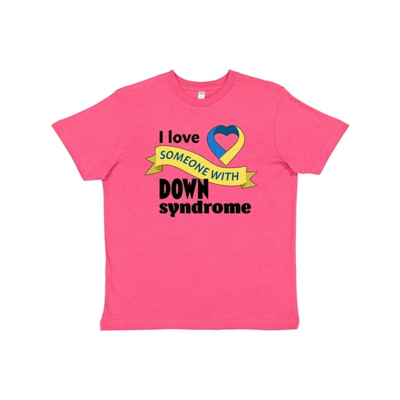 Inktastic I Love Someone with Down Syndrome Youth T-Shirt