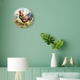 thumbnail image 4 of 10 Inch Wall Clock Battery Operated Silent Clock Decorative for Office, Kitchen, Outdoor, Living Room，Chicken Rooster Grass Vintage Style, 4 of 4