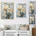 thumbnail image 4 of Designart "Blooming Lilies' Blossoms II" Lilies Floater Framed Canvas Art Print, 4 of 5